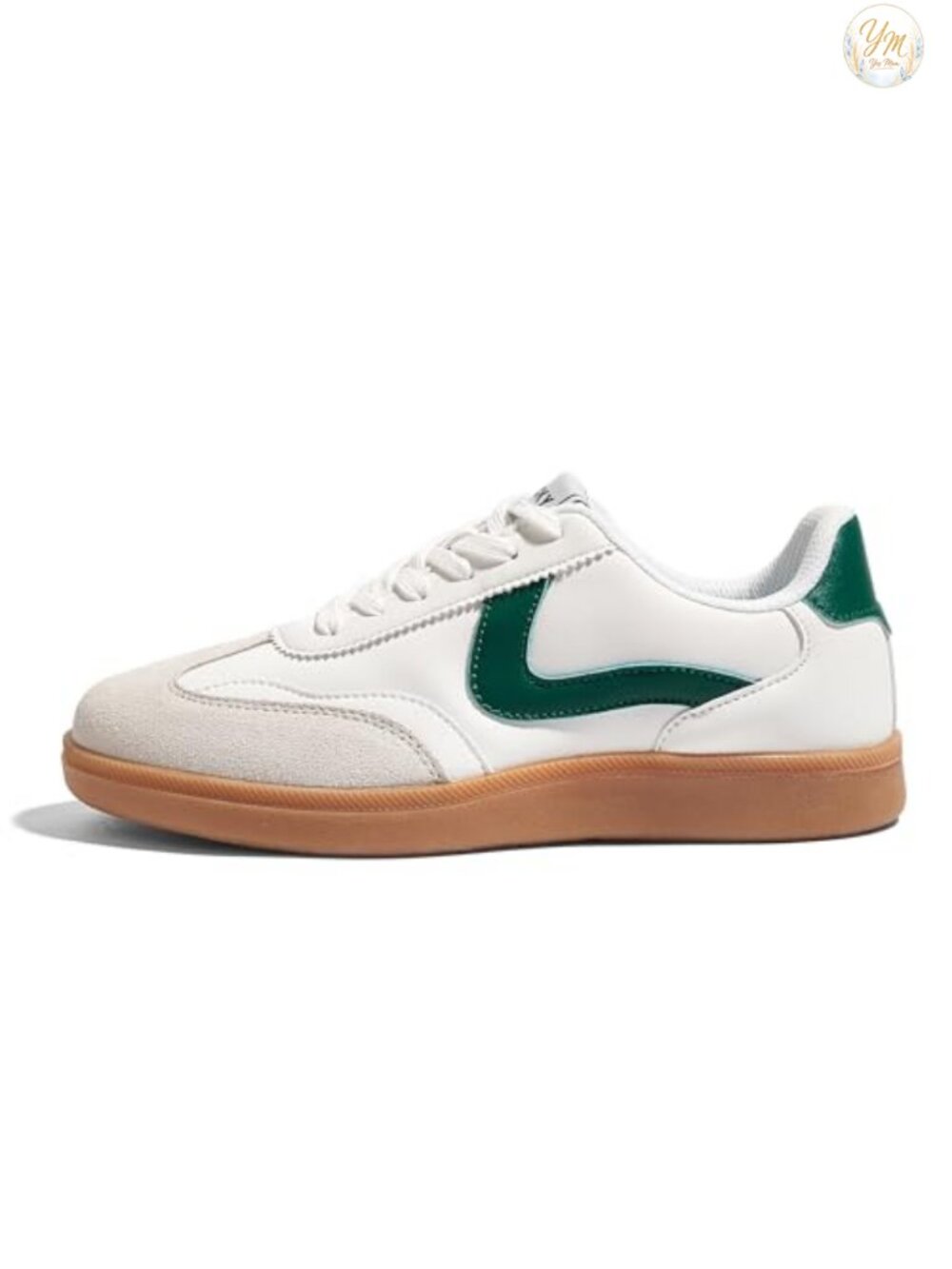 Women's Classic PU Leather Fashion Sneakers Lace Up Low Top Retro